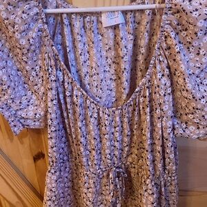 Floral Tan Women's Top